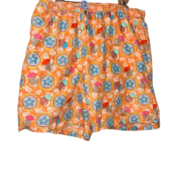 Men Peter Millar jellyfish ballet nectarine swim trunks XL shorts beach - Picture 1 of 5